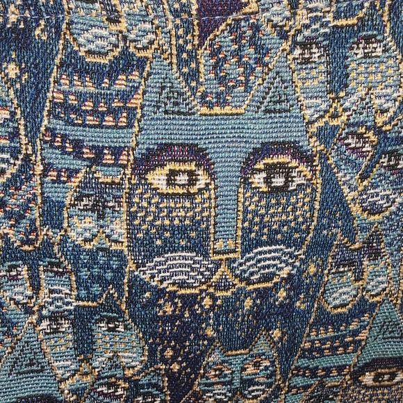 Laurel Burch Blue Indigo Cats ShoulderBag / Tote - Picture 11 of 12